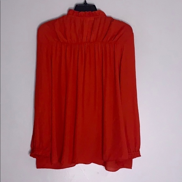 MAJE Rouge red Rope Tassle Chemise Blousante Top blouse women’s small new w tag - Picture 2 of 7